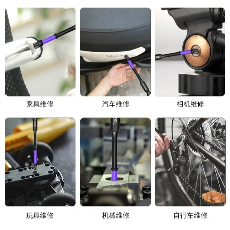 Magnetic Impact Phillips Bit Anti-Slip Long Screwdriver Bit Set Hex Shank Cross Impact Driver Bit for Power Drilling