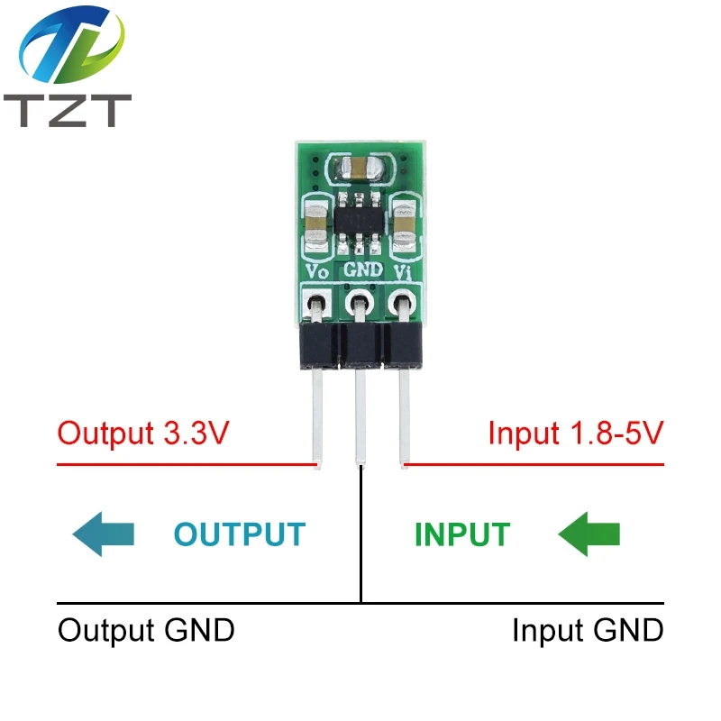 Mini 1.8V 3V 3.7V 5V do 3.3V Boost & Buck niski poziom hałasu regulowana pompa ładowania 2 w 1 DC/konwerter DC