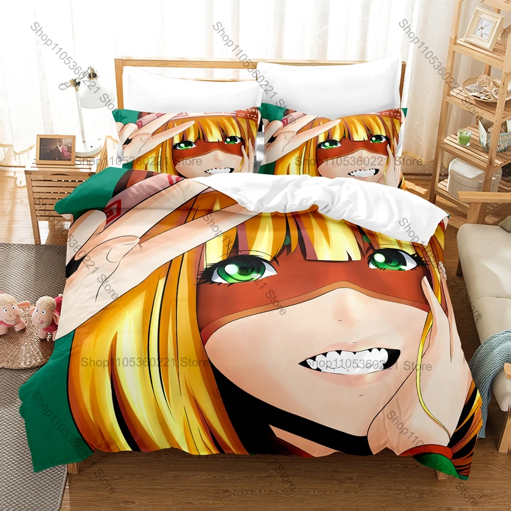 Prison School Fan Merch Duvet Cover + 2 Pillowcases, Stylish Printed Bedding Set for Anime Lovers Collection