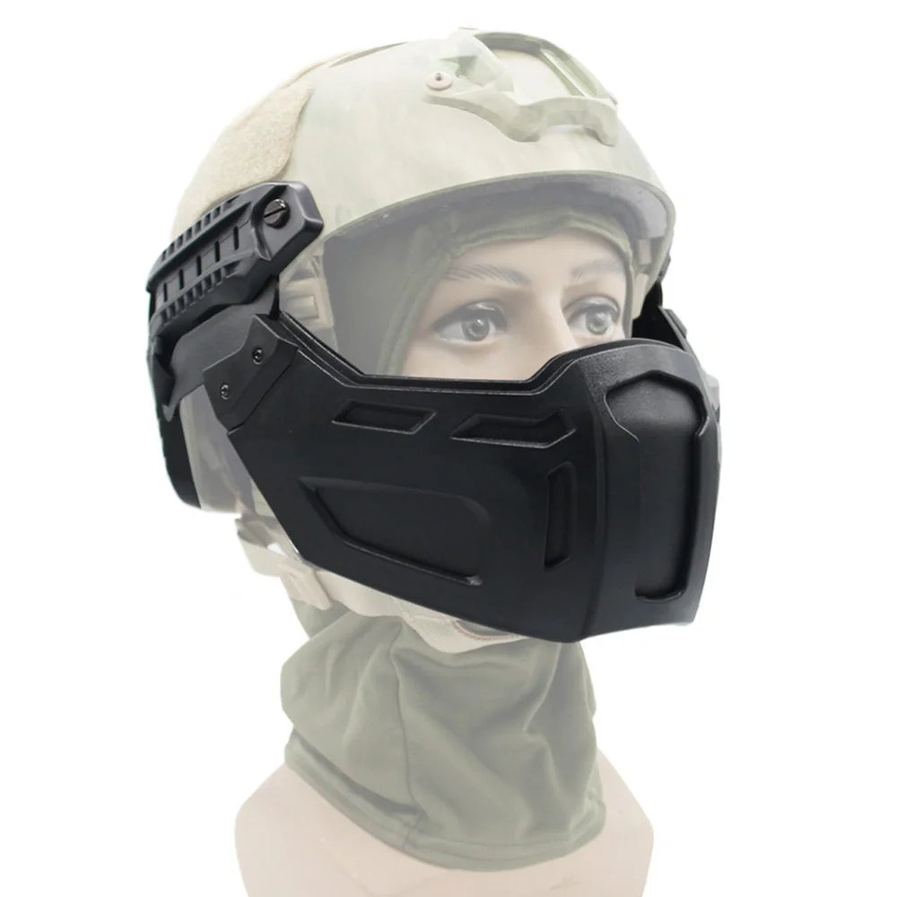 Tactical Half Face Mask For FAST Helmet Airsoft Paintball Mask Hunting Helmet Gear