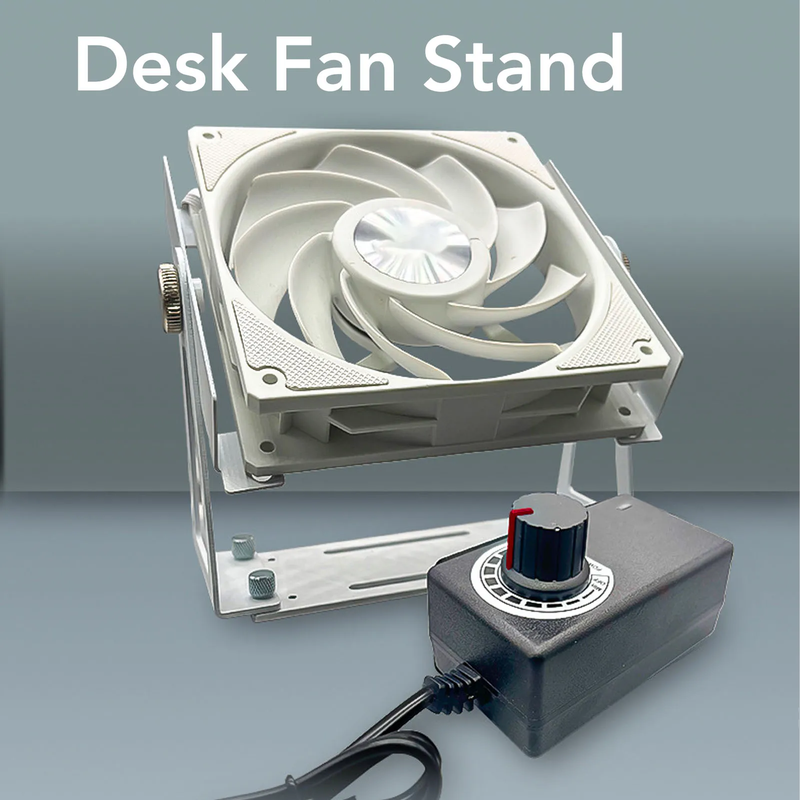 360-Grad Schwenkbarer Multifunktions-Lüfterhalter Schreibtischventilator-Ständer für 120mm 140mm PC-Computerlüfter Schreibtischventilator-Halterung