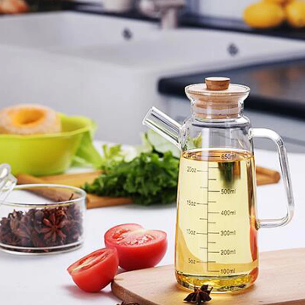 

Premium Glass Oil Can Heat Resistant Sauce Jar Containers Leakage Proof Kitchen Supplies Condiment Storage Jars Spice Bottle