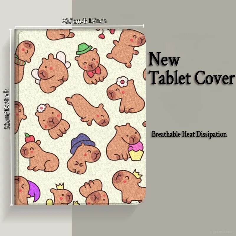 كابيبارا لطيف الكرتون ل Xiaomi Redmi الوسادة 2 7 8 6 6S 5 4 SE Pro 8.8 11 8.7 11.2 12.4 الترا بلس ماكس اللوحي