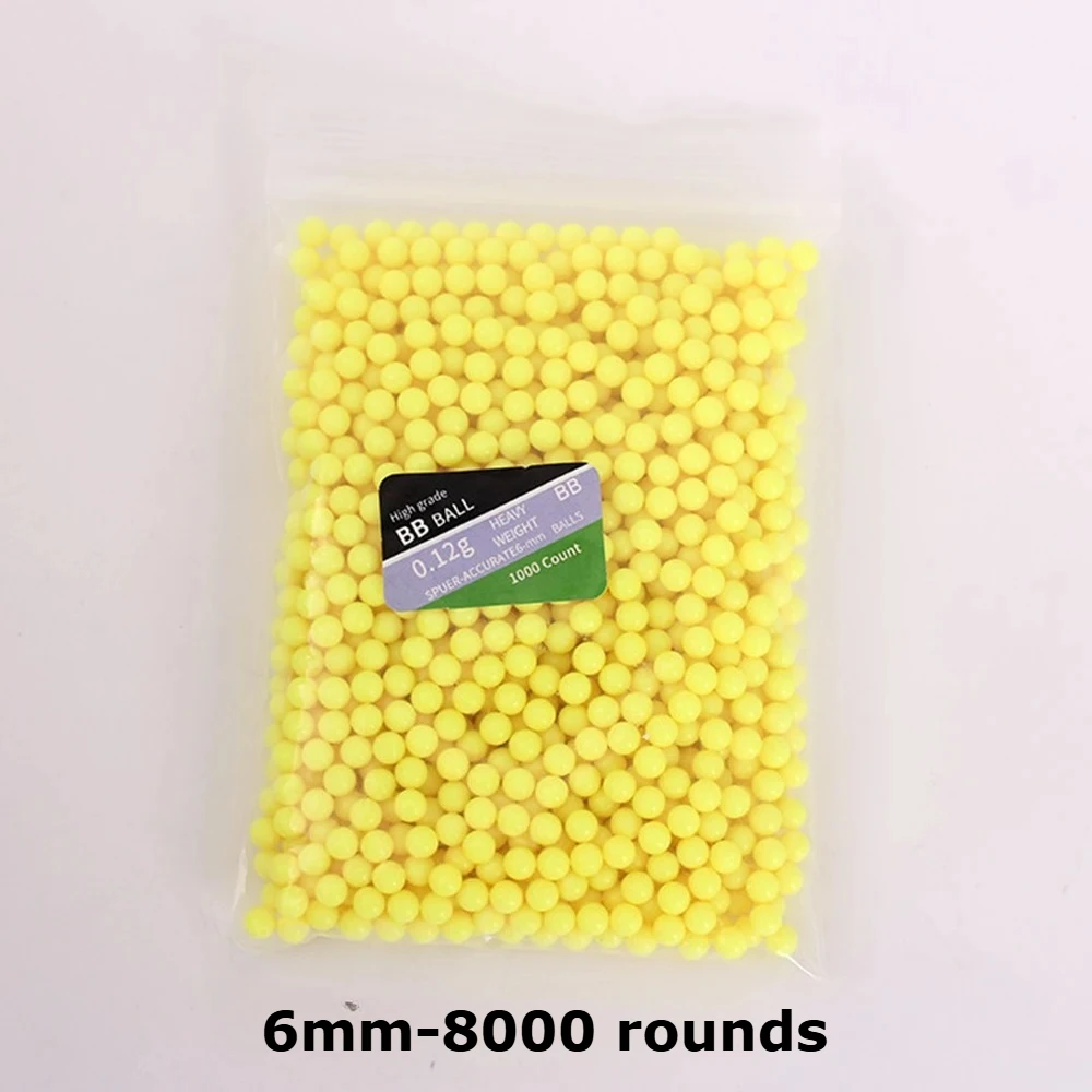 1000/10000 rondjes Airsoft BB's kogels 0,12g jacht schieten 6mm BB Strikeball geweer plastic ballen gele paintball