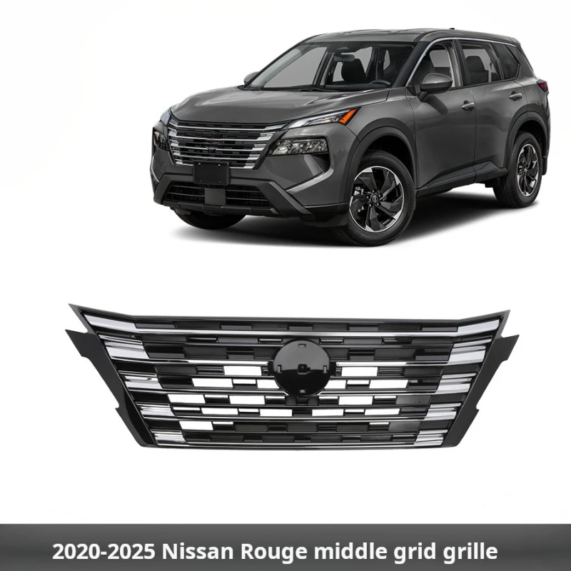 

Grill Grille For 2024-2025 Nissan X-trail Mid-grille Nissan Rougegrids Front Bumper Racing Grills Car Accessories