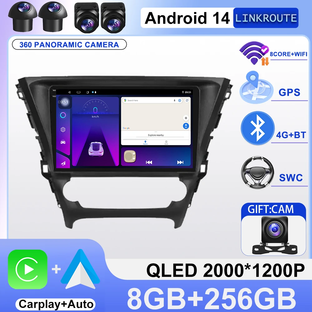 For Toyota Avensis Touring Sports 2015-2018 Player Auto Radio Android Car GPS DVD Navigation Carplay Head Unit Multimedia 2din