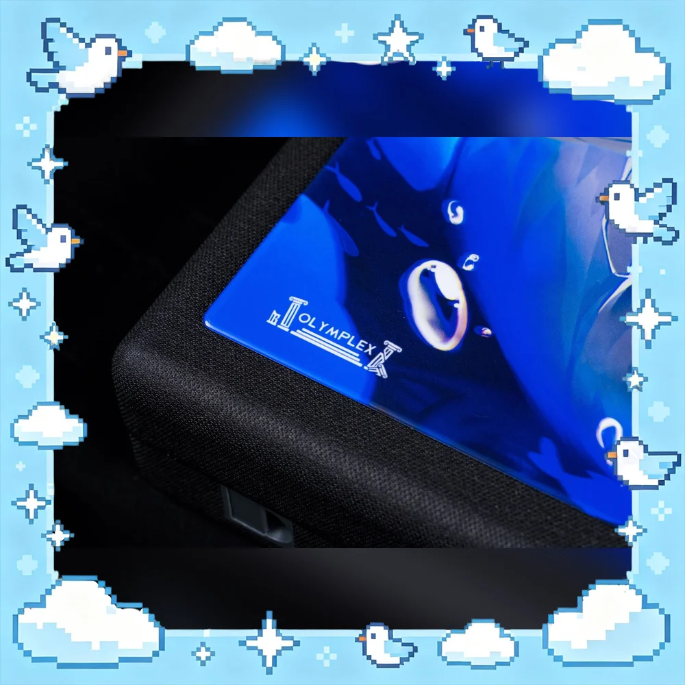 Olymplex Hadal Poseidon Tempered Glass Mouse Pad 490x420mm Large Gaming Desk Mouse Mat for FPS Esports PC Gamer Accessory Gift
