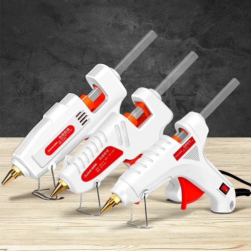 50W Hot Melt Glue Gun with Switch for 7mm Glue Stick Mini Indusrial Adhesive Hot Gun Electric Heat Temperature Gun Repair Tool