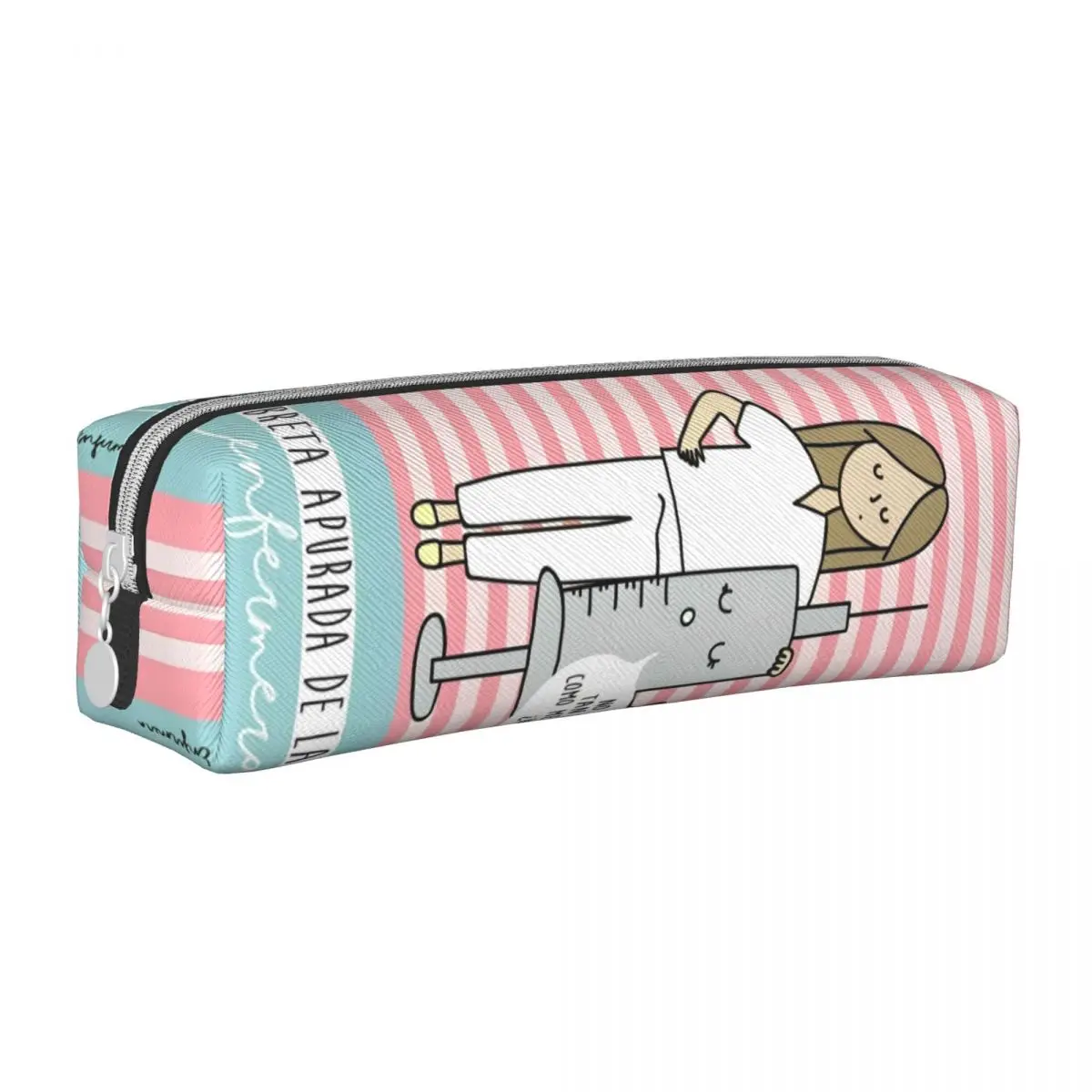 Nurse Medical Doctor Pencil Cases Enfermera En Apuros Pattern Pencilcases Pen Holder Kids Pencil Bags School Supplies Stationery