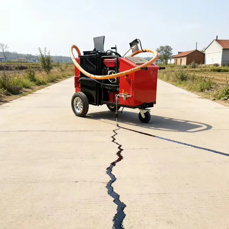 Road Crack Sealing Equipment Asphalt Grouting Machine Pavement Repair 75L Hand Push Stable Heating System Urban Road Use Custom