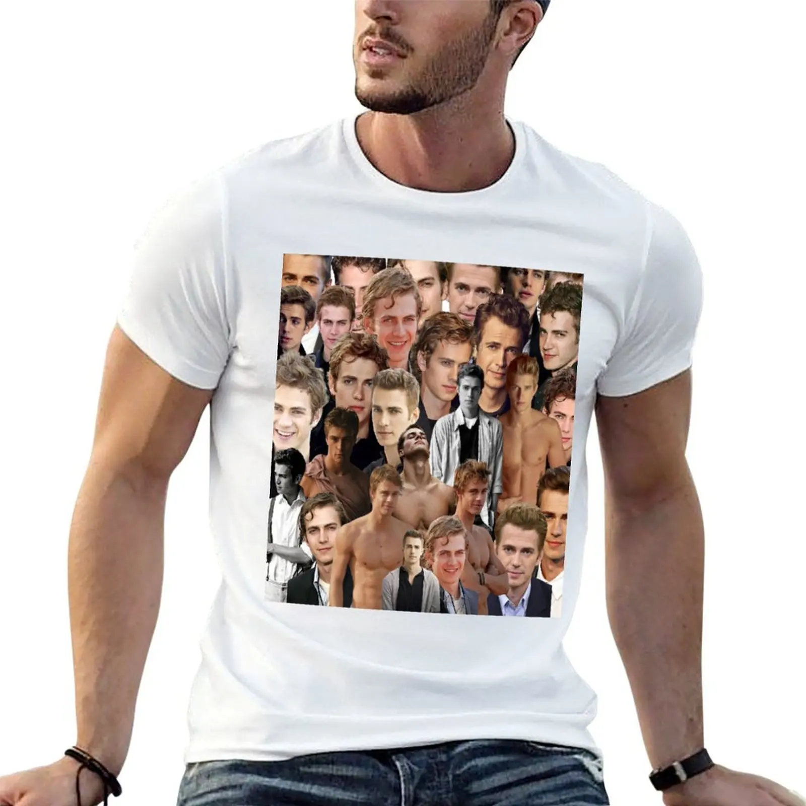 

t Collage shirts cotton shirt man dark humor funny Christensen heavy Hayden t T-Shirt