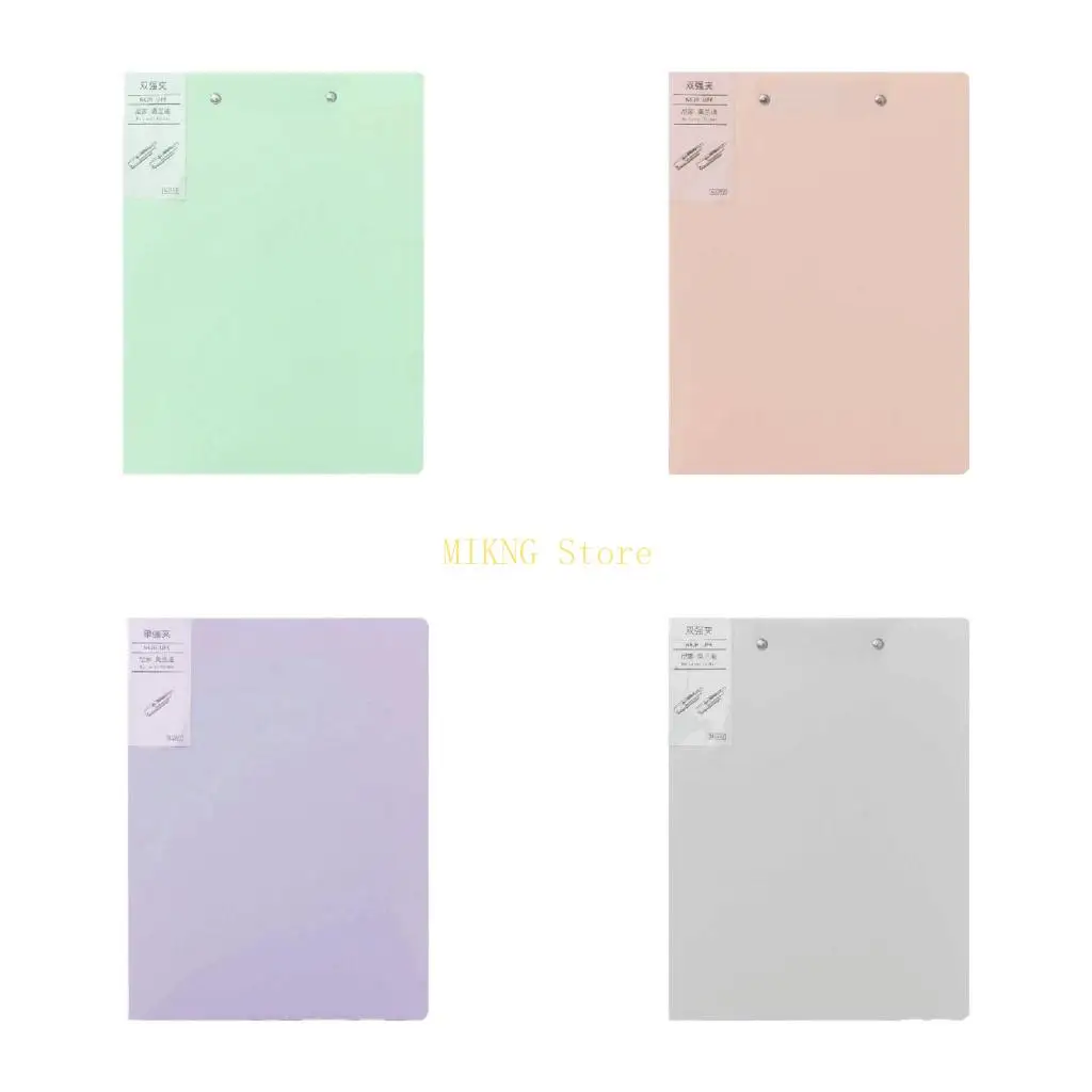 

Simple Stylish Morandi Matte File File Bag Double Page Clip Document Holder Waterproof Durable best sale