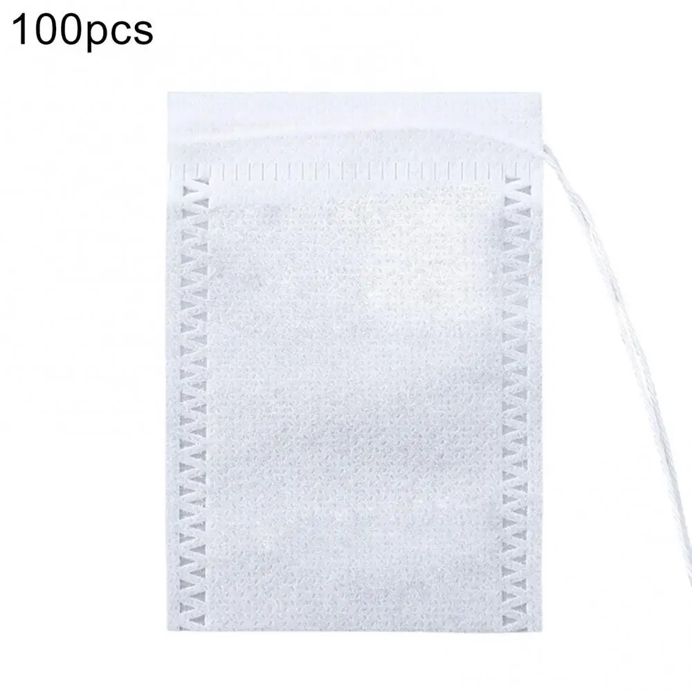 

Чайный пакетик 100 шт. одноразовый сетчатый фильтр на шнурке для хранения трав сетчатый мешочек