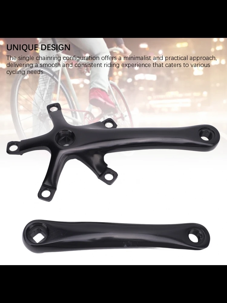 AliExpress Riding Crankset Cycling Crankset Strong Structure 165mm Crankset Set Aluminium Alloy Crank Arm Set for Travel Outdoor Activities