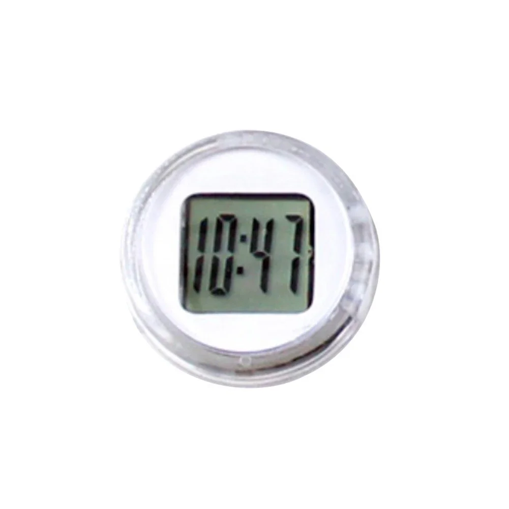 1pc Electronic Clock Mini Electronic Clock Motorcycle Bike Sticky Digital Display Clock Watch Waterproof And Shockproof Diameter