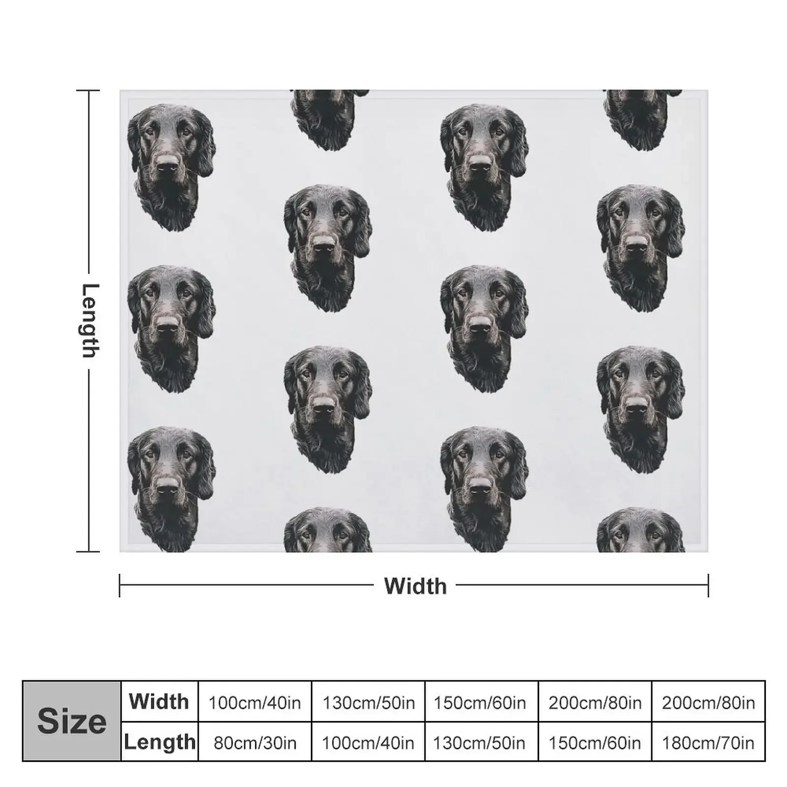 Flat Coated Retriever - Stunning Dog! Throw Blanket manga Personalized Gift Single Blankets