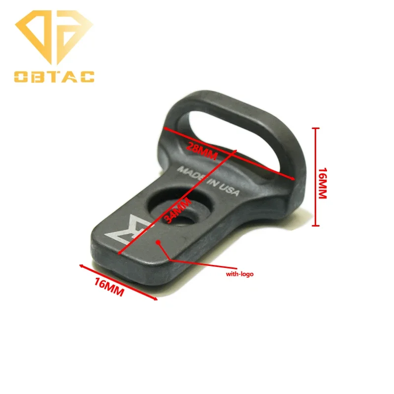 Airsoft Tactic Steel CQD Strap Sling Mount QD Sling Mount Adapter M-LOK Rail Single-Point Sling Hunting Weapons Accessories