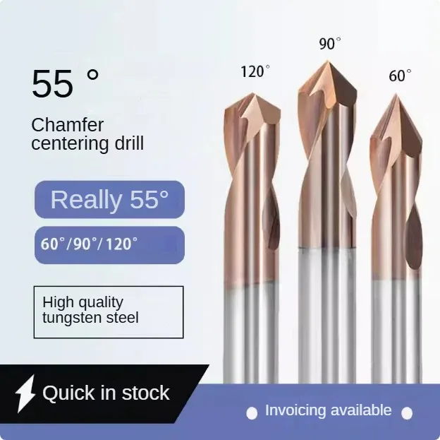 

Steel fixed-point drill 60°/90°/120° chamfer cutter tungsten steel centering drill alloy positioning drill spot drill bits