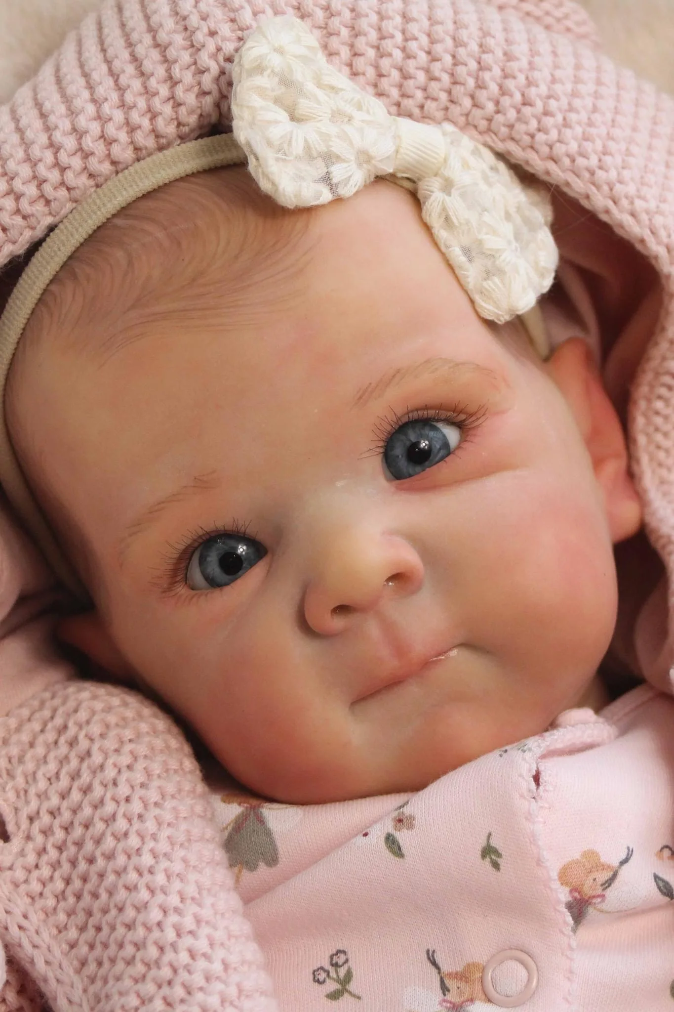 NPK Boneca recém-nascida Bettie de vinil completo de 19 polegadas - Corpo de bebê reborn realista de toque macio, brinquedo colecionável realista para maiores de 14 anos