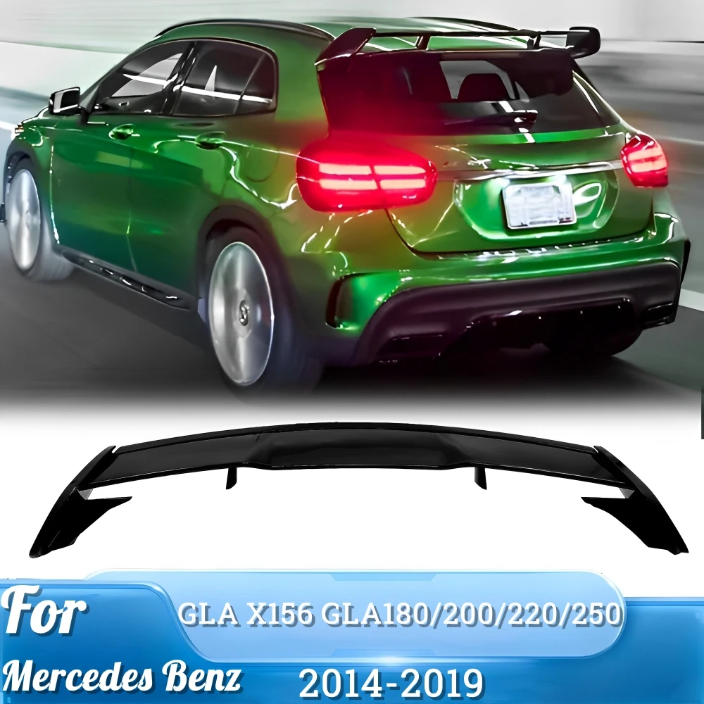 Dla MercedesBenz GLA klasa X156 2014-2019 tylny Spoiler dachowy skrzydła GLA200/220/250/260 GLA45 AMG tylny bagażnik zestaw Splitter