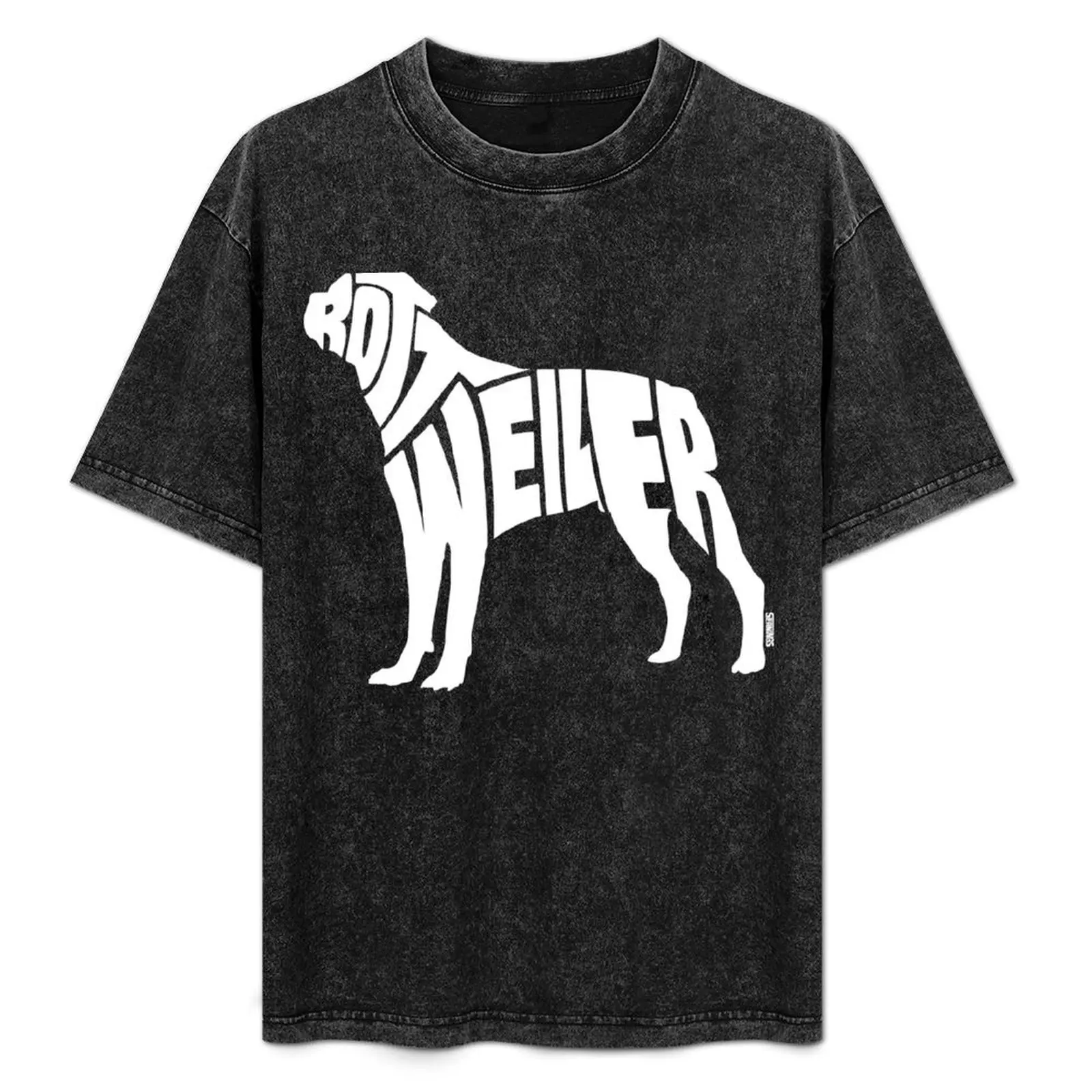 

Rottweiler White T-Shirt Moisture Control Sports Tee