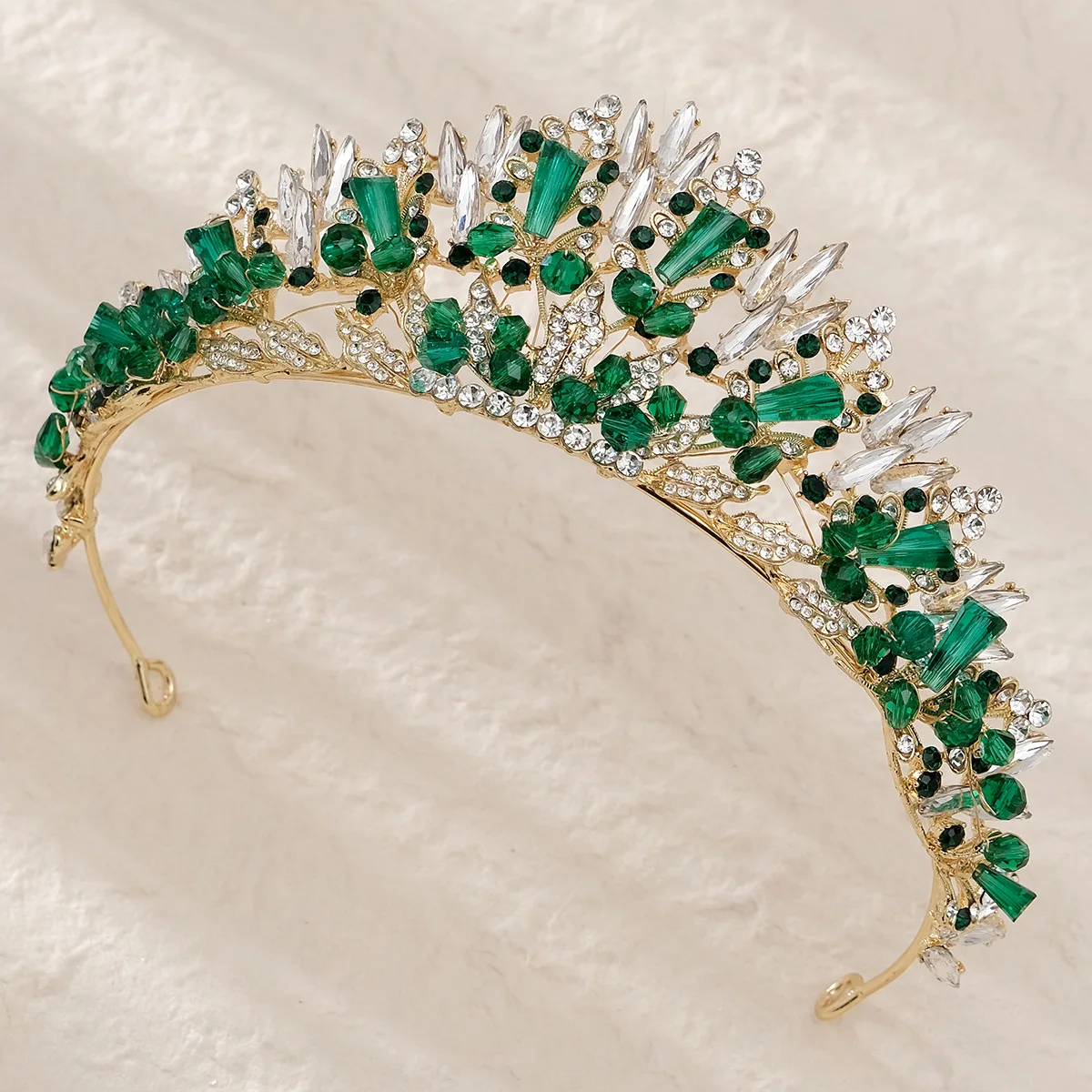 CC التيجان للنساء الزفاف إكسسوارات الشعر خوذة الزفاف المشاركة Hairwear خمر Headbands كريستال التويج هدية hx710 #4