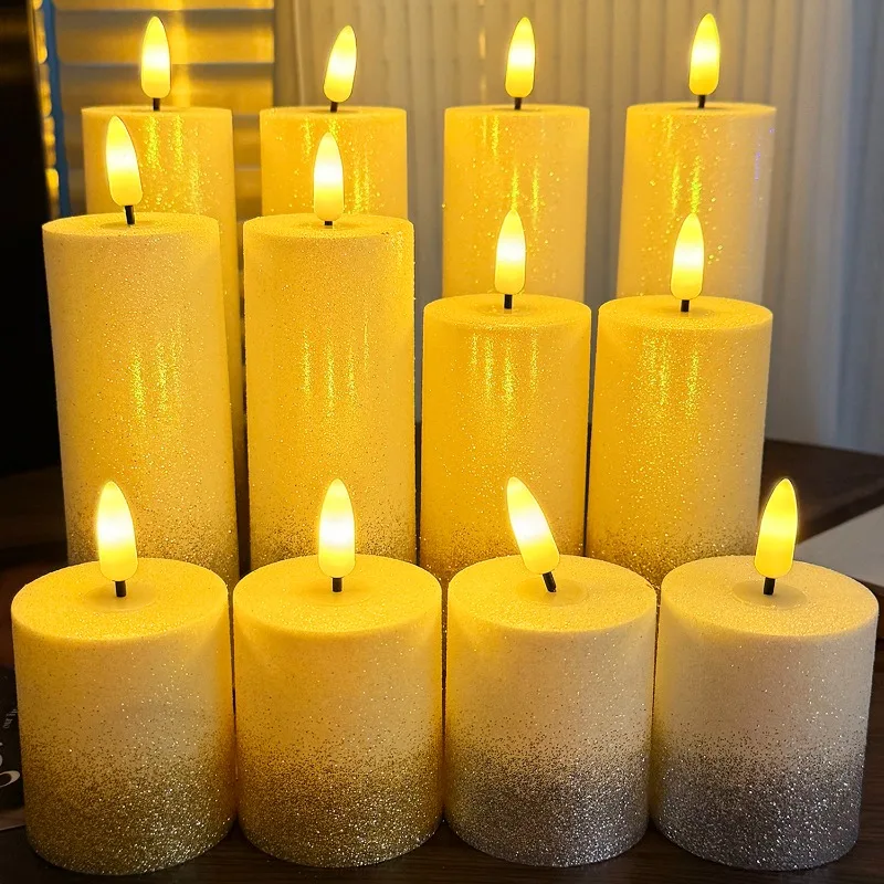 

Romantic Heart LED Candles Battery Powered Tea Light Flameless Christmas Wedding Birthday Party Decoration Table Candles Lamp