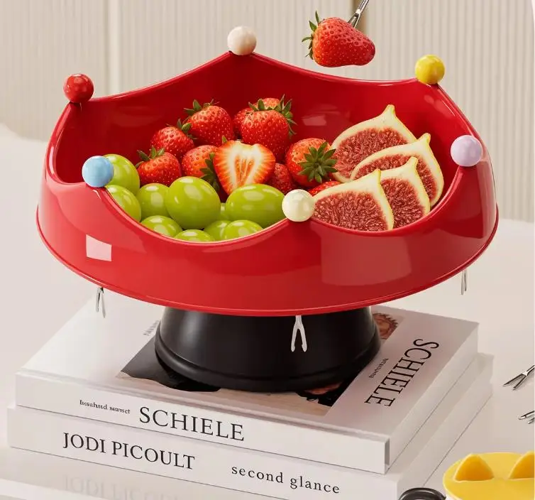 Plastic Crown Filter Fruit Tray Ornaments Storage Tray Key Plate Decorative Bowl Candy Tray Furnishings Home Decoration