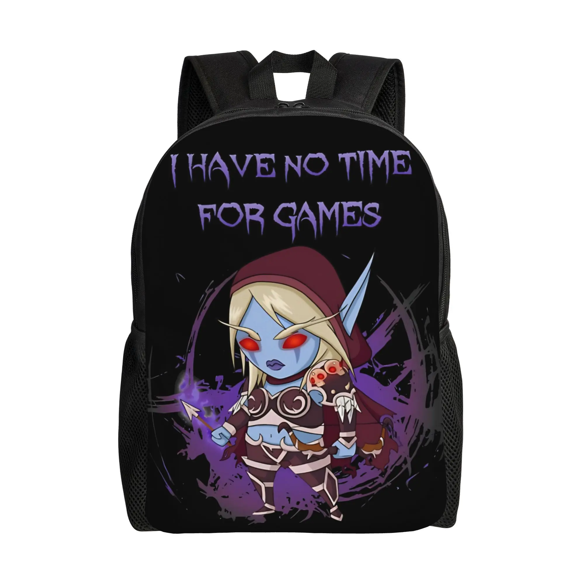 

Sylvanas Windrunner Backpack Modern Backpacks Youth Travel Breathable High School Bags High Quality Rucksack