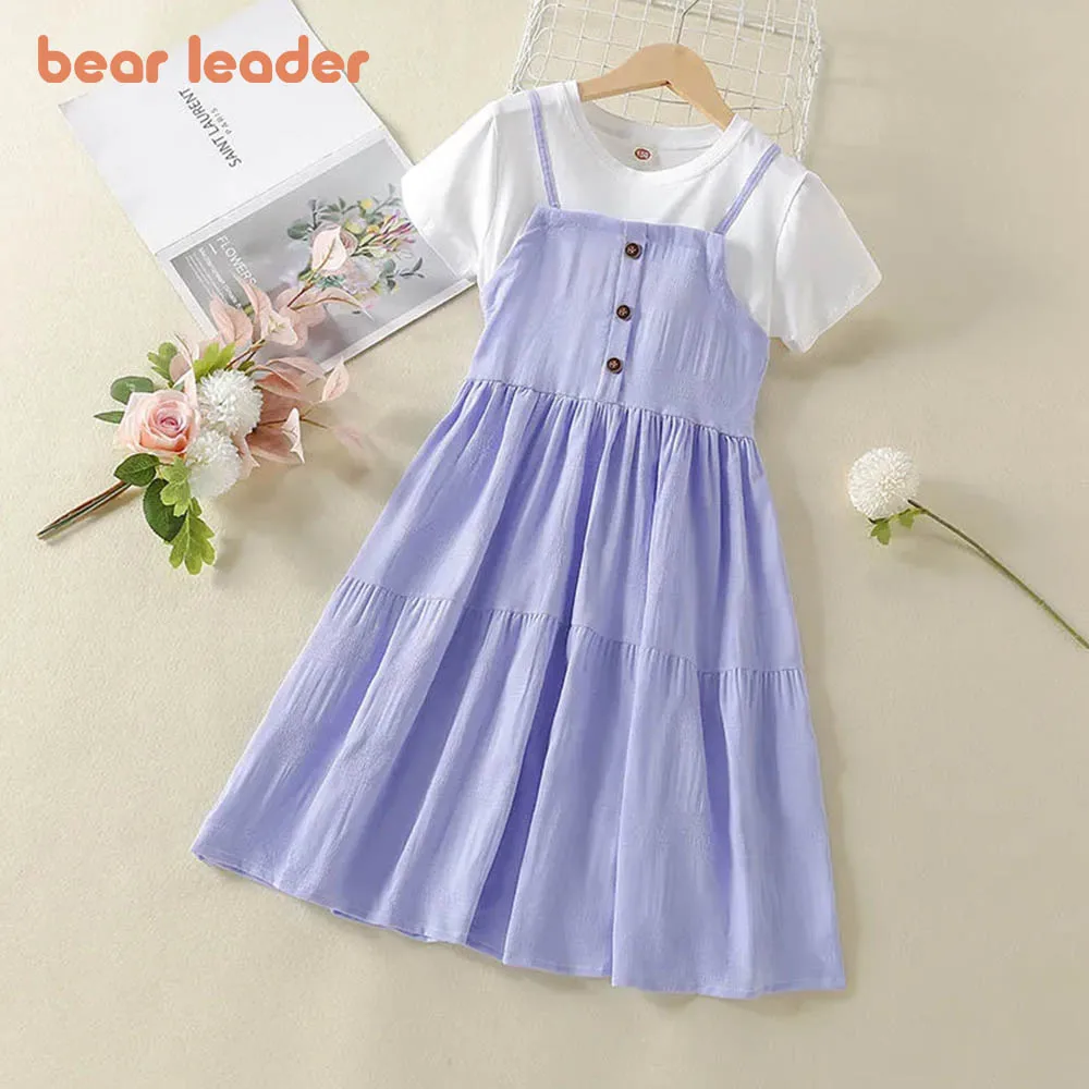 Bear Leader 5-13Y Teens Girls Dresses Casual Summer Children Clothing Princess Kids Dresses for Girls Causal Wear Dress Vestidos