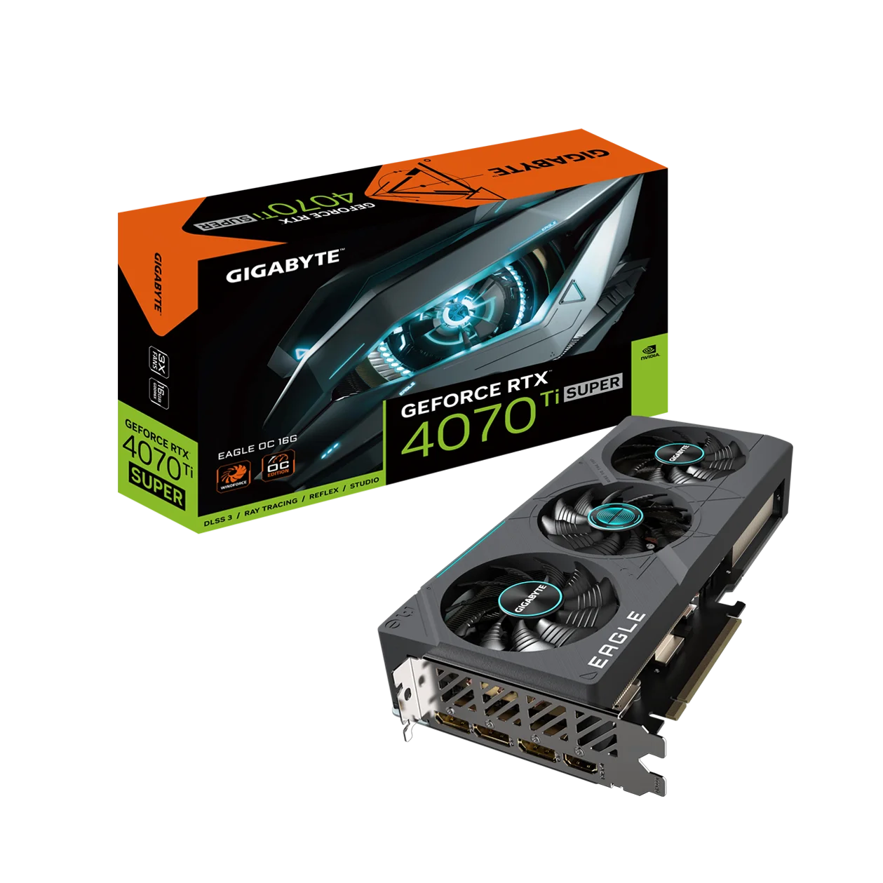 2024 New  RTX 4070 Ti SUPER EAGLE OC 16G Gaming Video Cards Gaming GPU RTX 4070 Ti Super