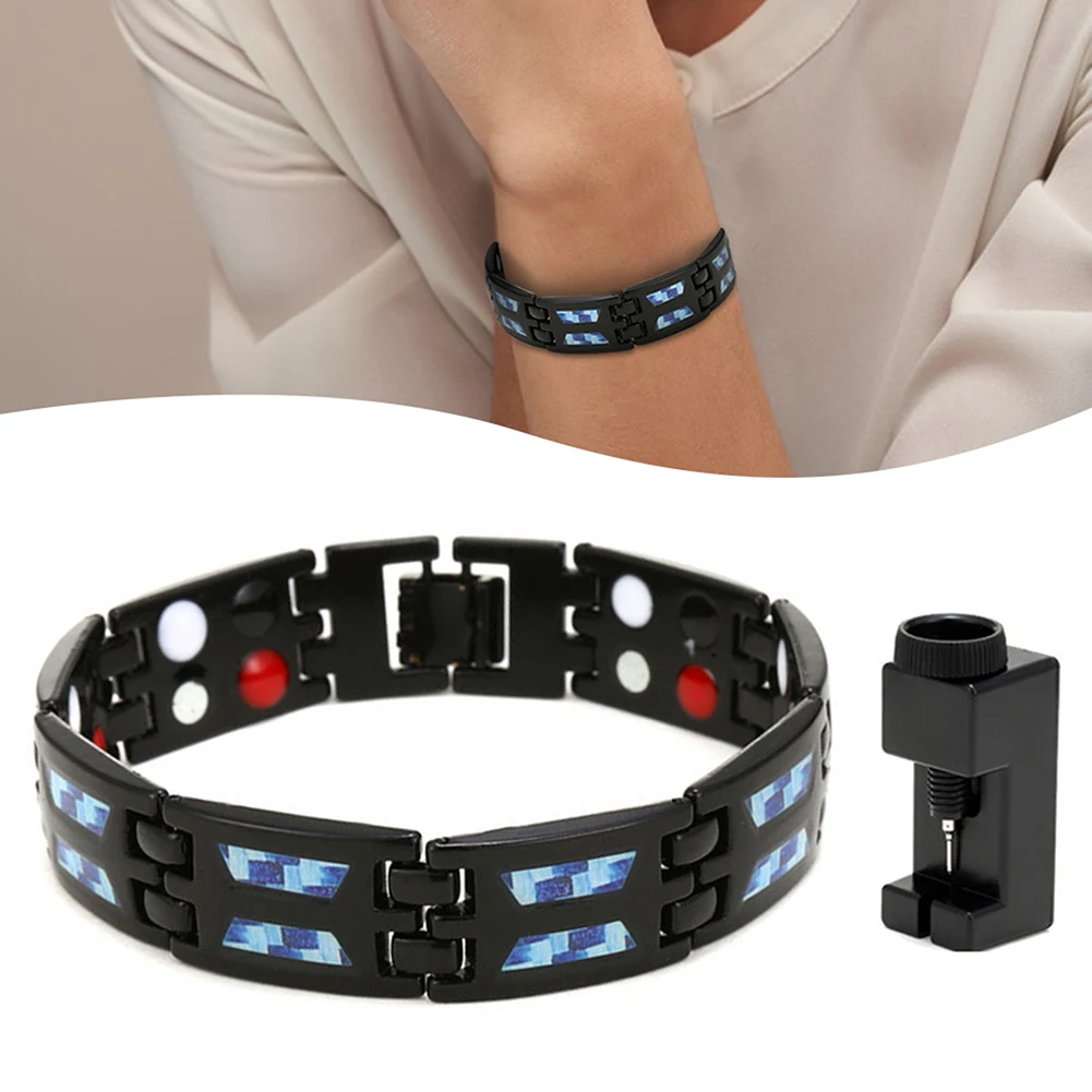 Personalized Magnets Bracelet For Men Fashion Sturdy Wristbands Gift For Boyfriends Husband