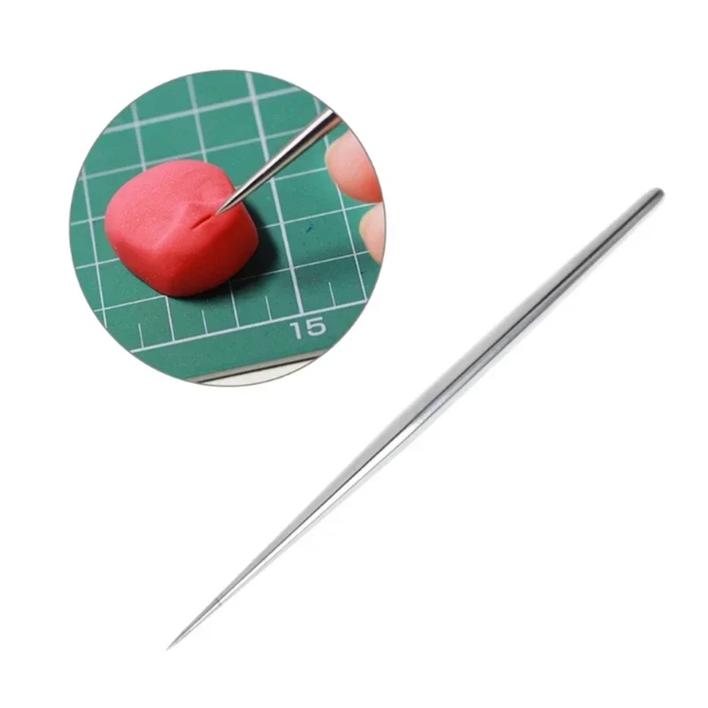 New Stainless Steel Rod Detail Needles For Pottery Modeling Carving Clay Sculpture Ceramics Tools