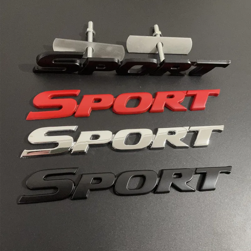 Nuevo logotipo de letras de Metal 3D para coche, emblema deportivo, insignia para maletero para Toyota Yaris Corolla Camry Highlander CHR, accesorios adhesivos deportivos