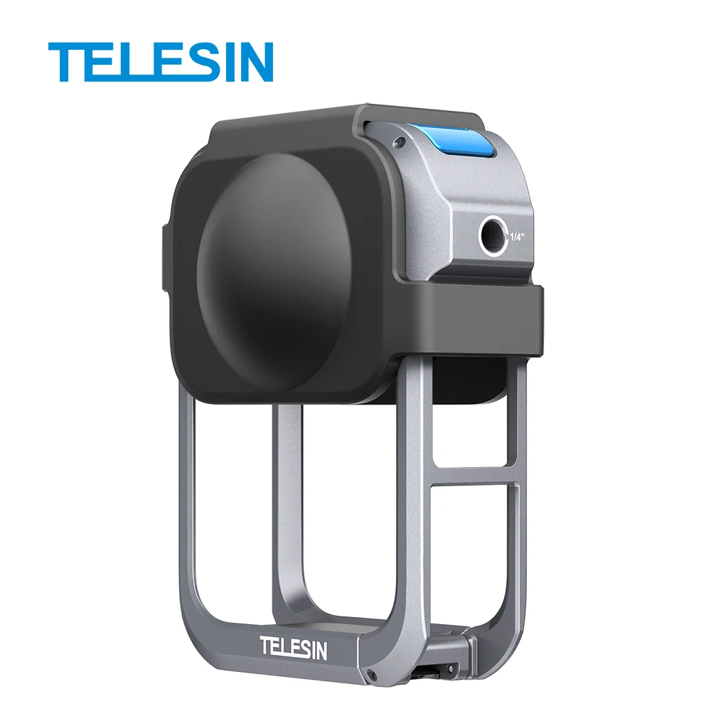 

TELESIN DJI OSMO 360 Aluminum Alloy Rabbit Cage Protective Set: Dual Cold Shoe Expansion, High-Strength Metal Frame Shell