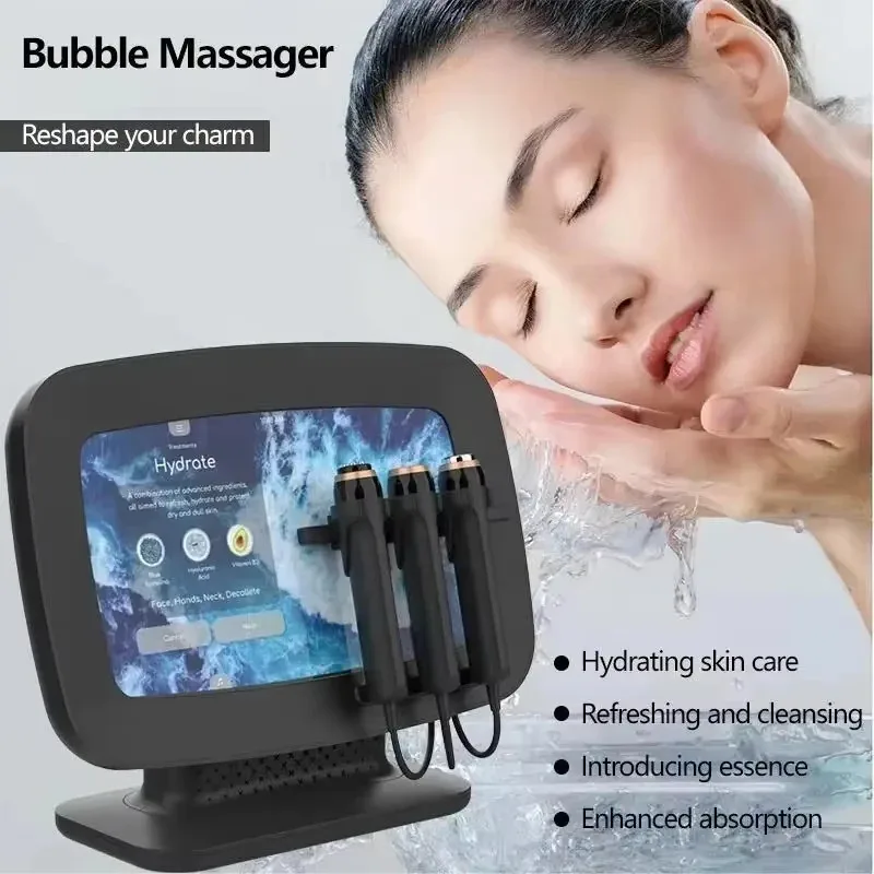 2026 Newest 3-in-1 Oxygenation Skin Care Facial Capsules with Skin Tightening Effect Bubble Oxygen Machine for Facial Treatment