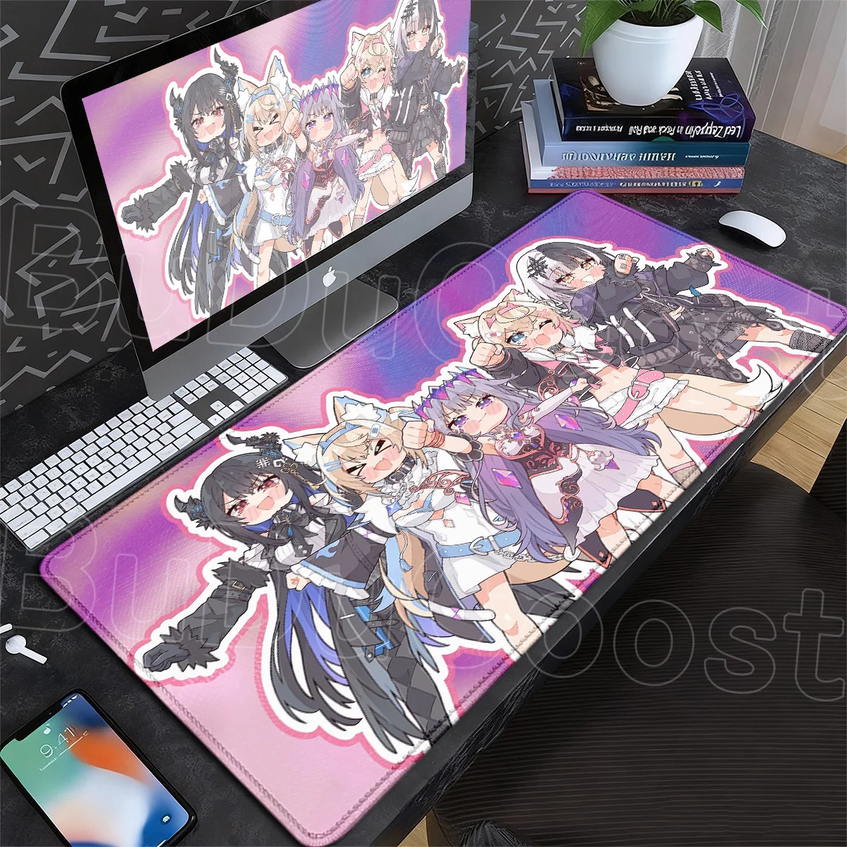 HD-Druck Hololive Koseki Bijou Anime-Mädchen Niedliches Mauspad Großes Notebook-Tastaturpad PC-Zubehör XXL Büroschrank-Mauspad – Detail 14