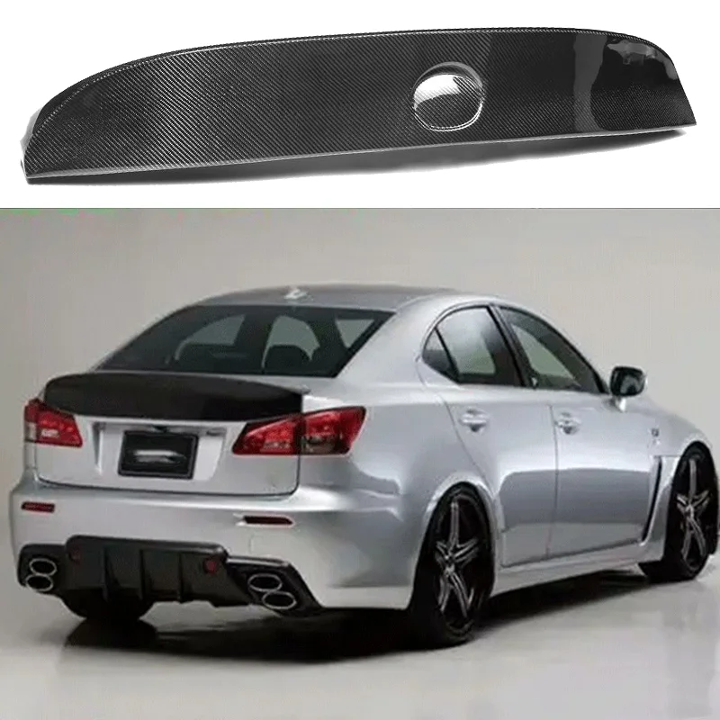 For Applicable To Lexus 2006 2007 2008 2009 2010 2011 2012 Is250 / 300 Refit True Carbon Fiber Tail Rear Spoiler