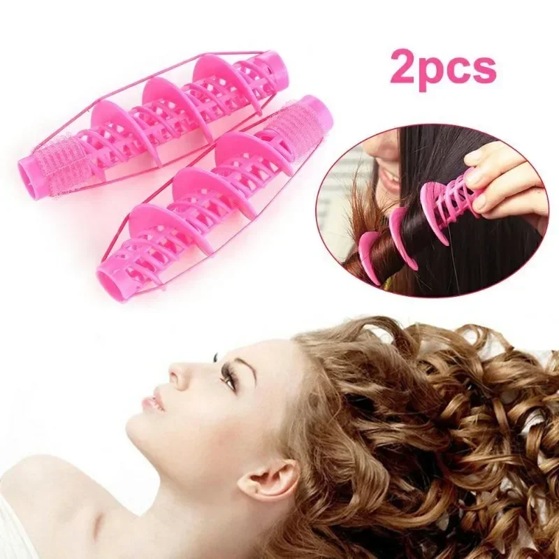 Бигуди Big Wave Curls Rollers 2pcs Fashion Hair Styling Tools Not Hurt Hair Curlers Magical Rollers Tools No Heat Wave Curler