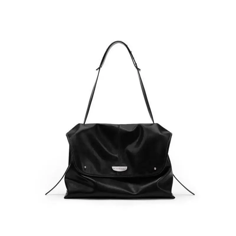 Original Fashion, High-quality Top Layer Cowhide Square Women's Bag, Simple And Casual, Versatile, Single Shoulder Crossbody Bag