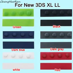 Yeni 3DS XL LL için 1 takım vida toz fiş ana ekran kauçuk fiş konsolu ön arka vida deliği tutkal parçacıkları yedek parça