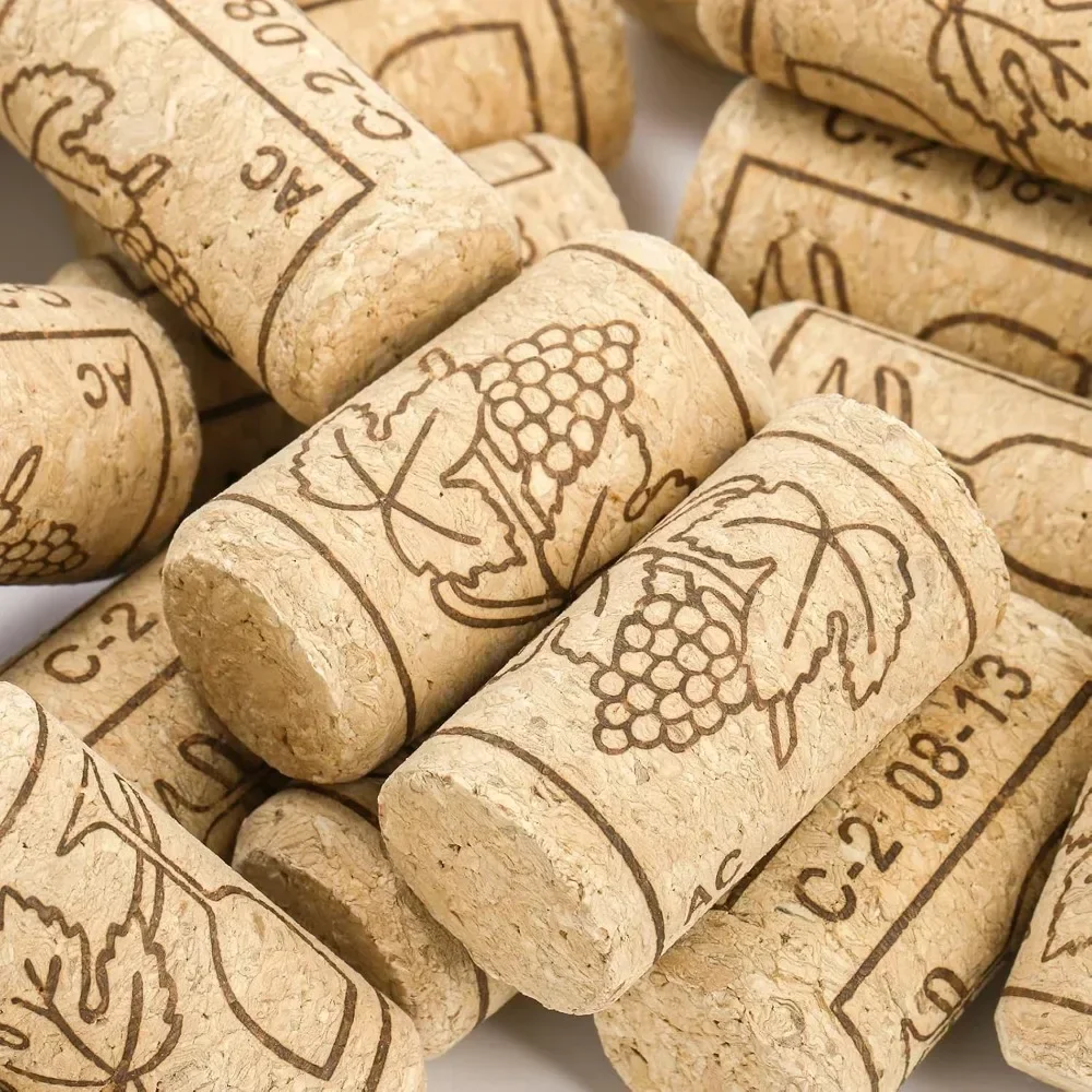 

20pcs Red Wine Champagne Natural Synthetic High Density Cork Stopper Sealing Cap Bottle Stopper Set