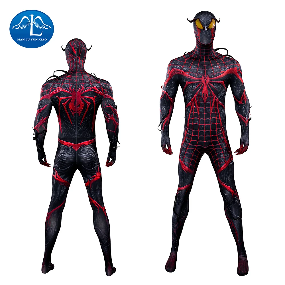 

Manluyunxiao Absolute Carnage Bodysuit Spider Spiderhero Cosplay Costume Full Set XS-XXXL Halloween Christmas Comic Con