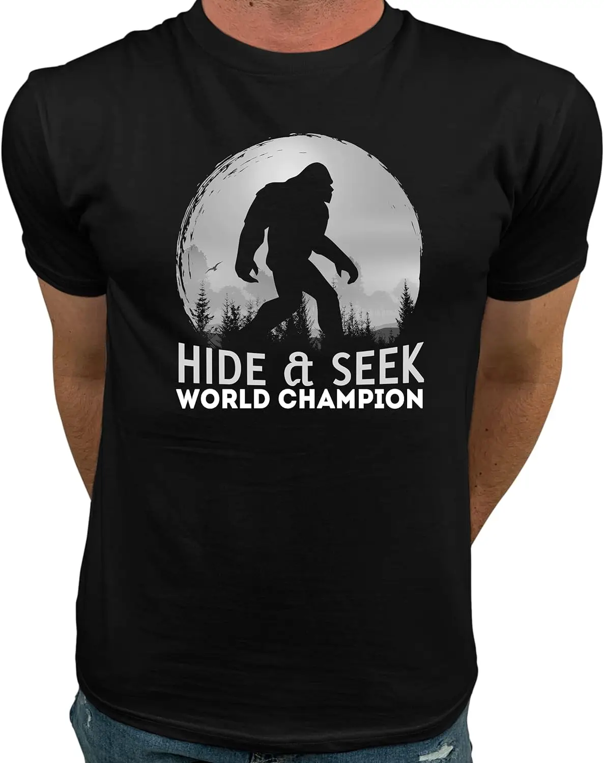 

Bigfoot Hide and Seek Shirt Bigfoot T Shirts for Men | Bigfoot Gifts for Men