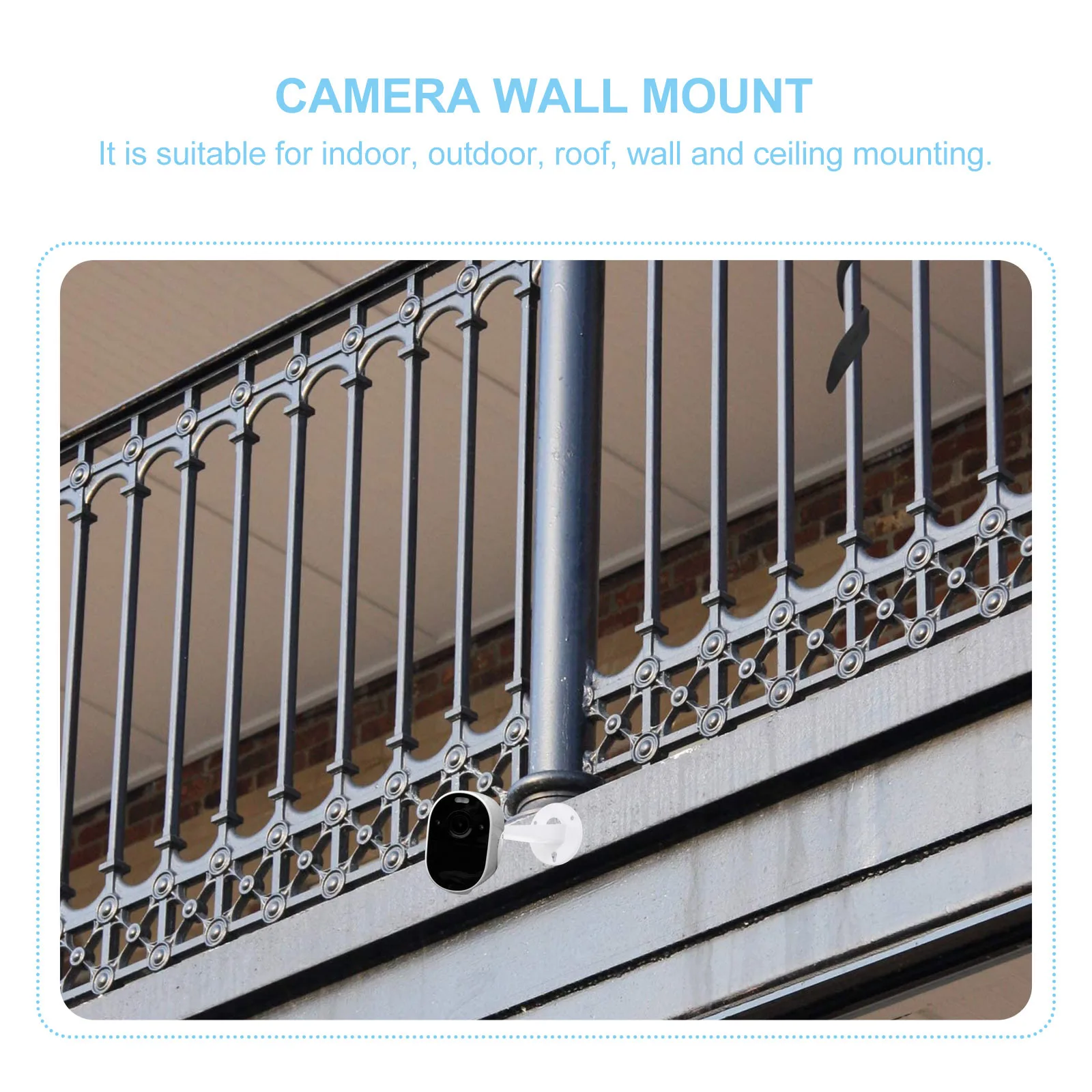 

2pcs Camera Wall Mount Bracket Adjustable 360 Degree Rotation For Surveillance Security Camera Support Indoor Outdoor Ceiling