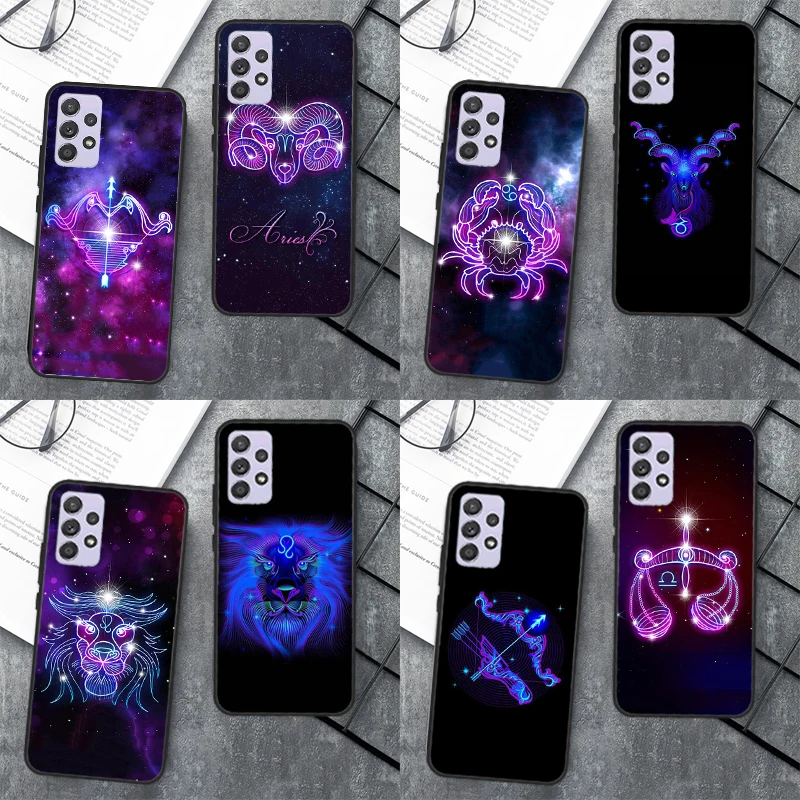 Zodiac Signs Case For Samsung Galaxy A14 A34 A54 A12 A22 A32 A42 A52 A13 A23 A33 A53 A50 A51 A71 Cover