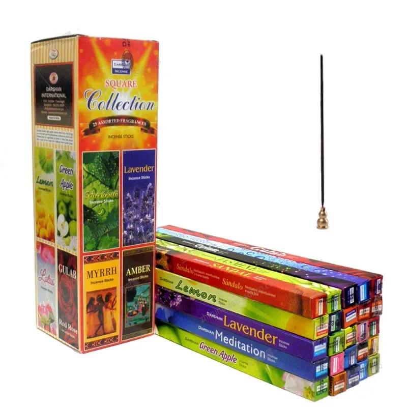 Darshan 10/25 Boxen/Lot Natürliche Indische Weiße Salbei Räucherstäbchen Sandelholz Lavendel Haushalt Innen Saubere Luft Stick Weihrauch