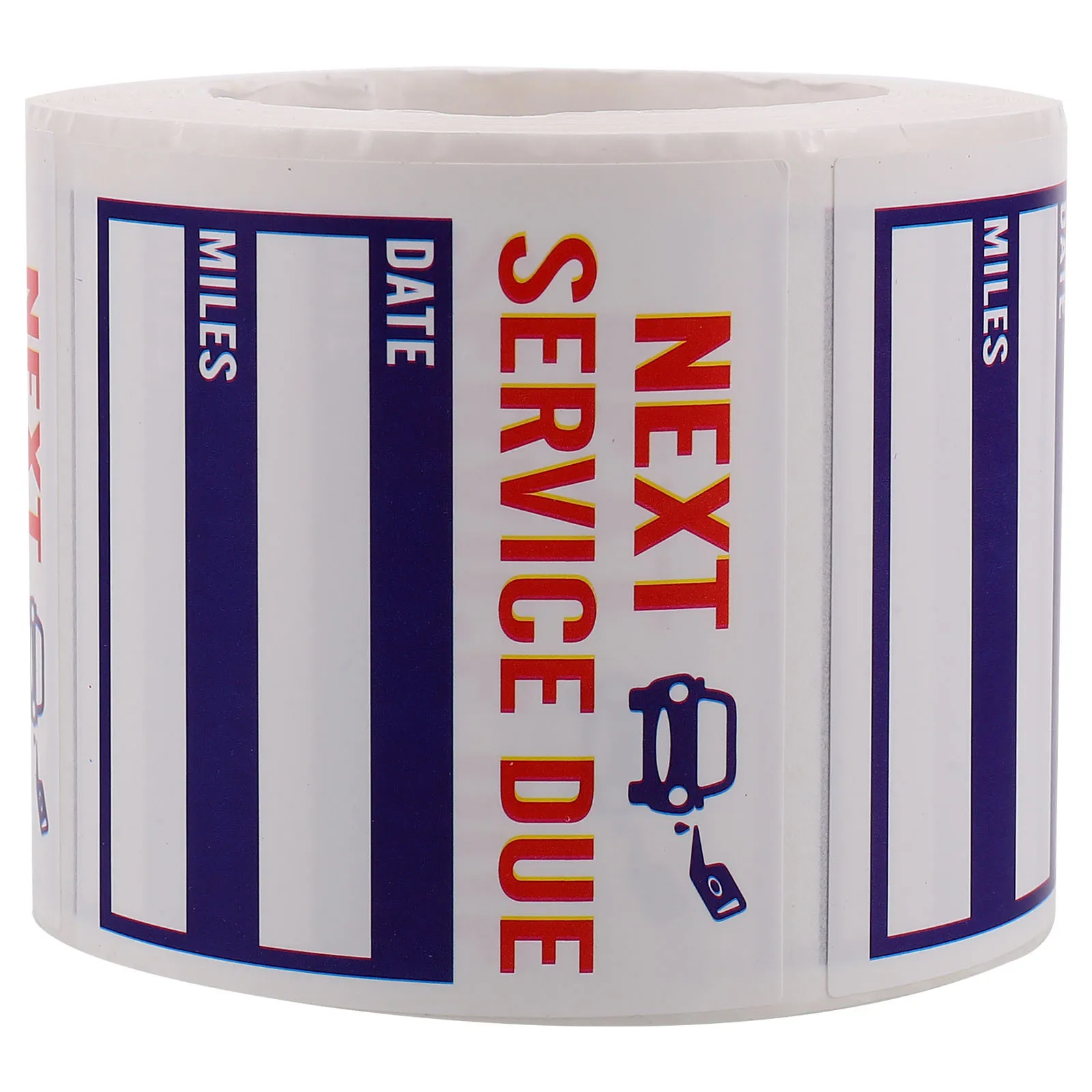 1 Roll Oil Change Sticker Car Maintenance Reminder Label Adhesive Service Due Decal For Auto Repair File Folder Label