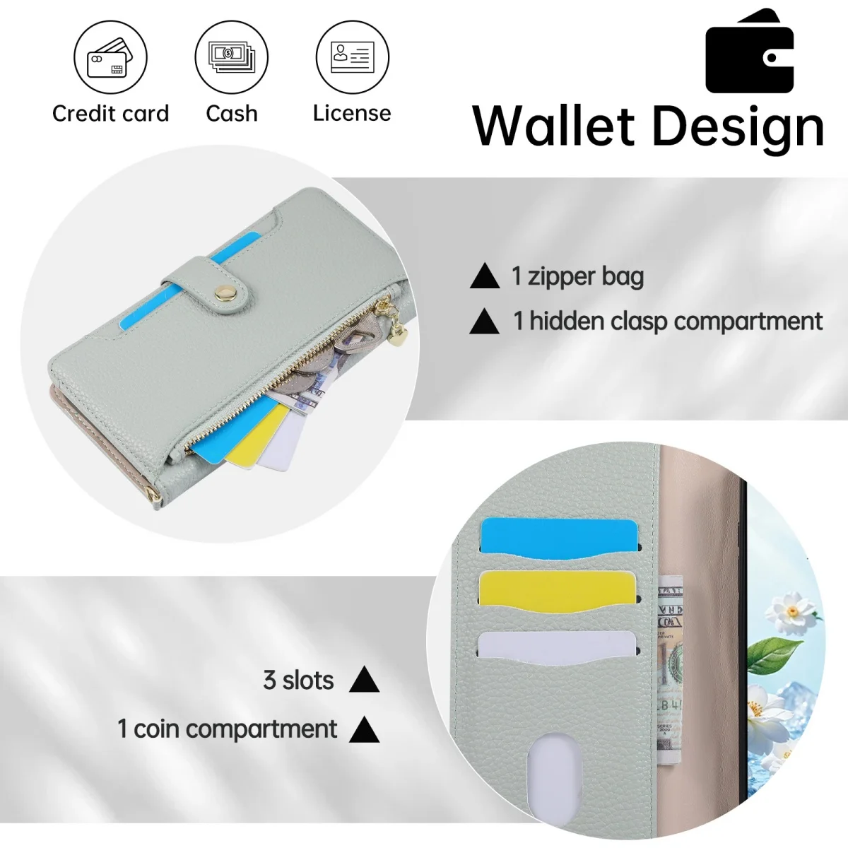 Crossbody Wrist Strap Leather Wallet Cards Slot Case for IPhone 17E 16E 18 Pro Max 17 16 15 Plus 14 13 12 11 Protective Cover