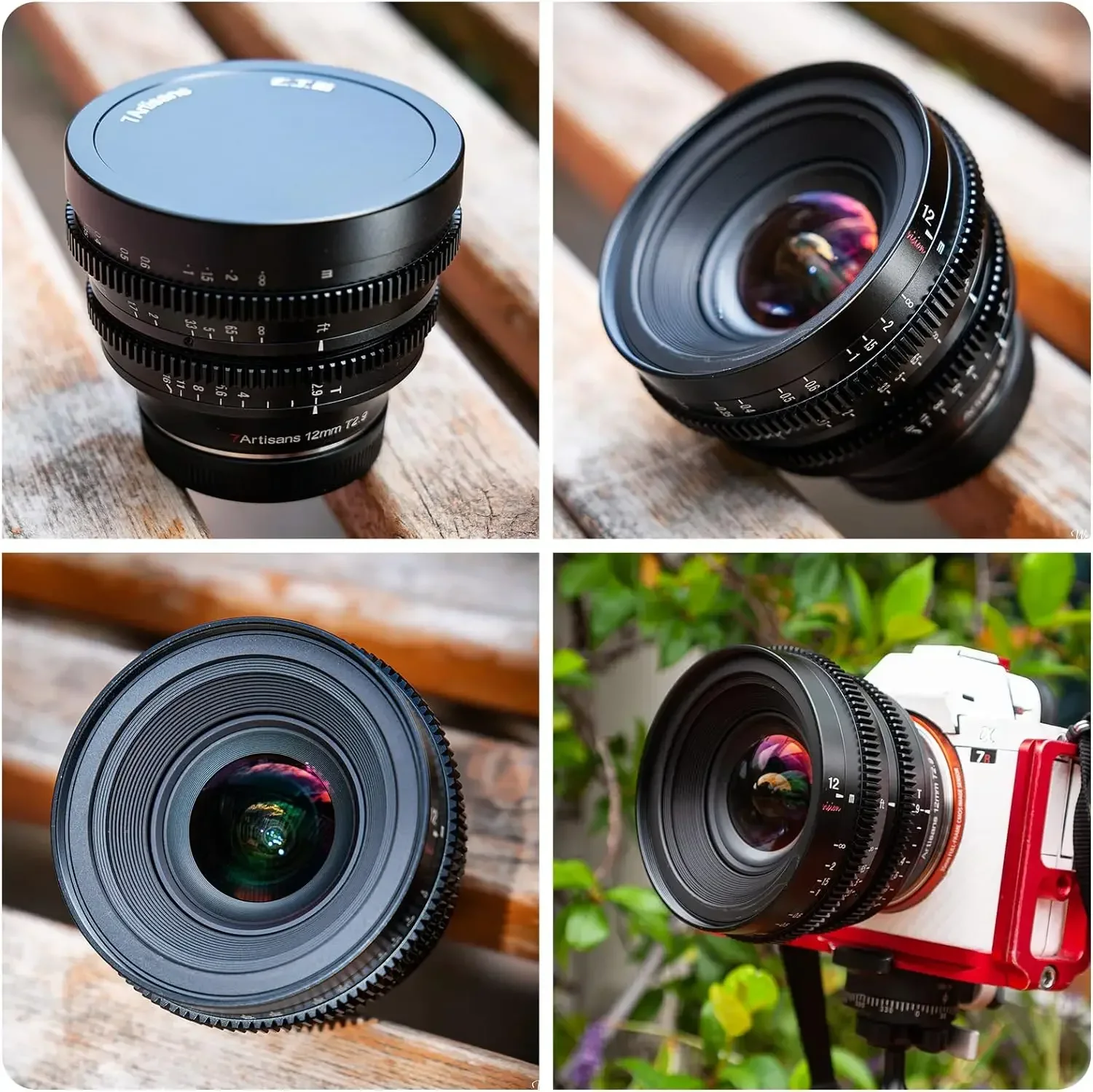 7artisans 12mm T2.9 APS-C Ultra Wide Angle Cine Lens For Sony E ZVE10 Micro 4/3 Fujifilm X NIKON Z Leica TL SIGMA FP Canon RF R5